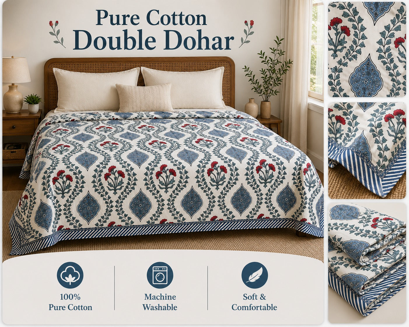 Premium Cotton Double Dohar