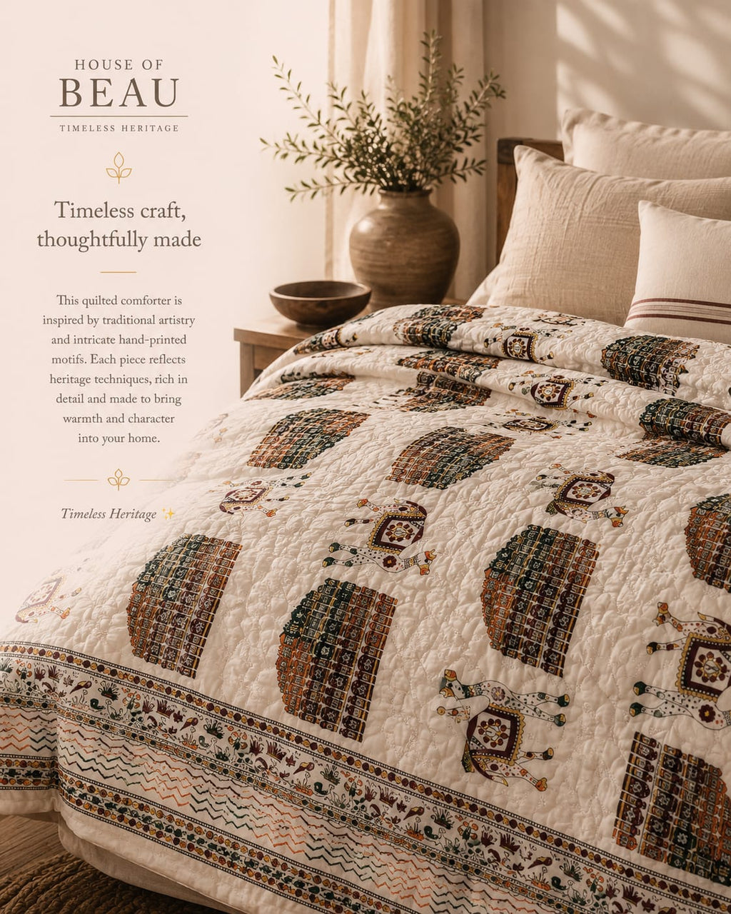 Premium Cotton Double Razai