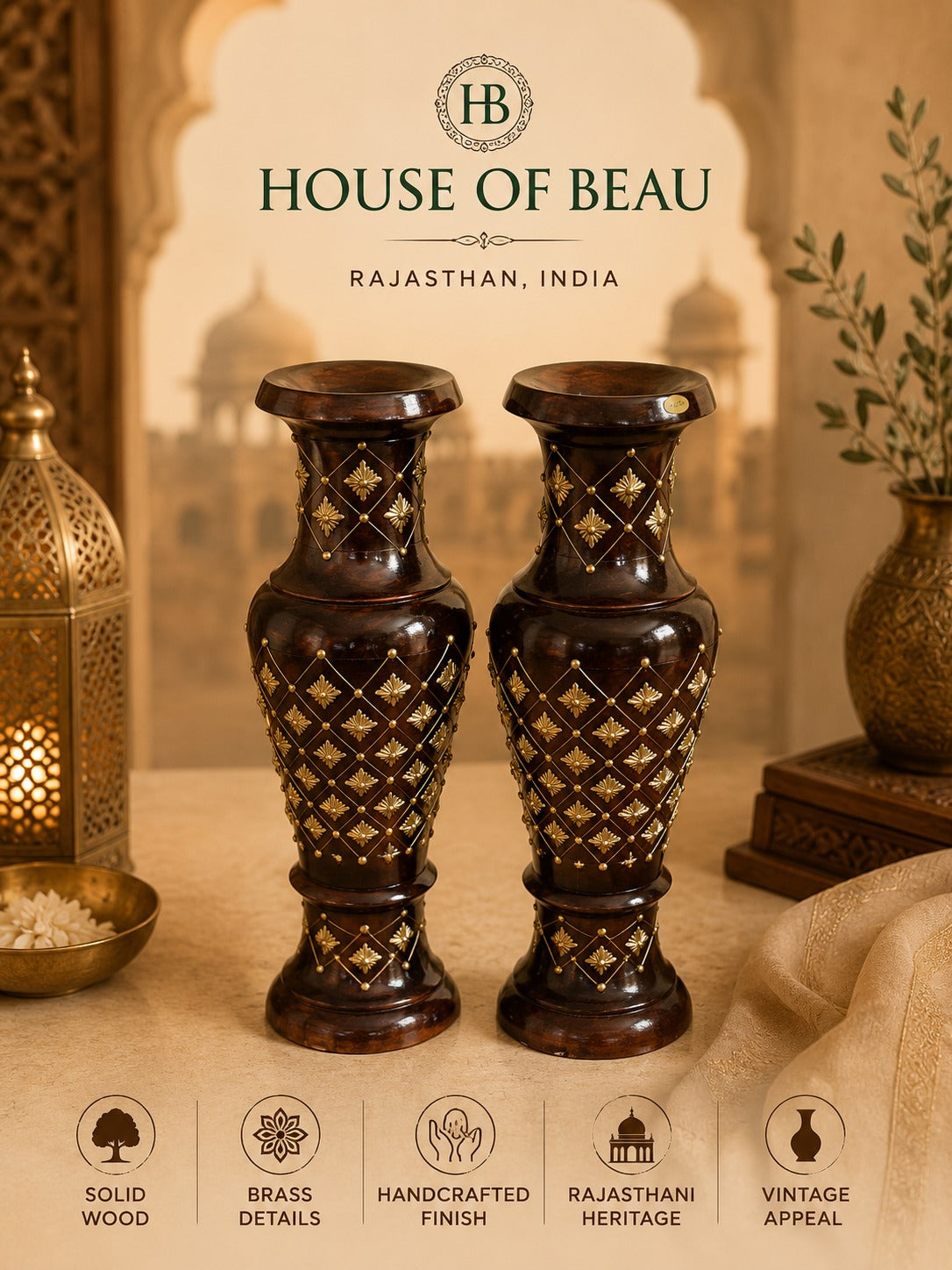 Artisan Wooden & Brass Furniture