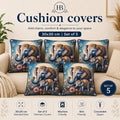 Premium Cotton Cushion Cover Set – 30×30 cm (Set of 5)