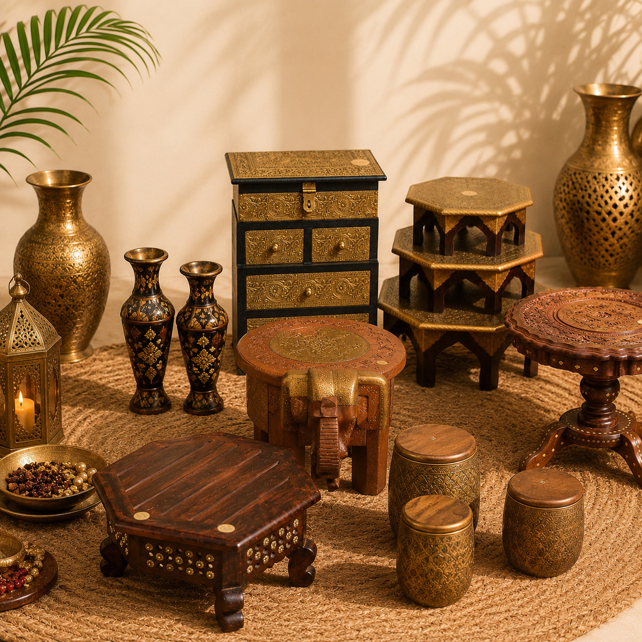 Artisan Wooden & Brass Furniture